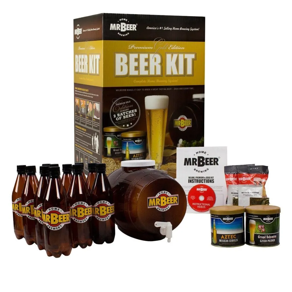 Mr. Beer Premium Gold Edition Home Brewing Craft Beer Kit