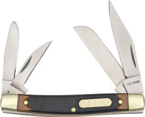 Schrade 44OT Old Timer Workmate 4 blade Folding Knife with Delrin Handle