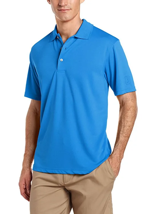 PGA Tour Men's Short Sleeve Airflux Solid Golf Polo