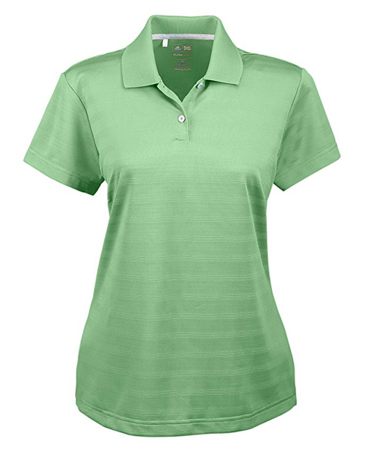 adidas golf ladies climalite textured short sleeve golf shirt