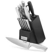 Cuisinart 15-Piece Stainless Steel Hollow Handle Block The best knife set under $100 runner-up