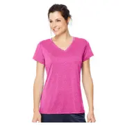 Hanes Sport Women's Heathered Performance V-Neck Tee