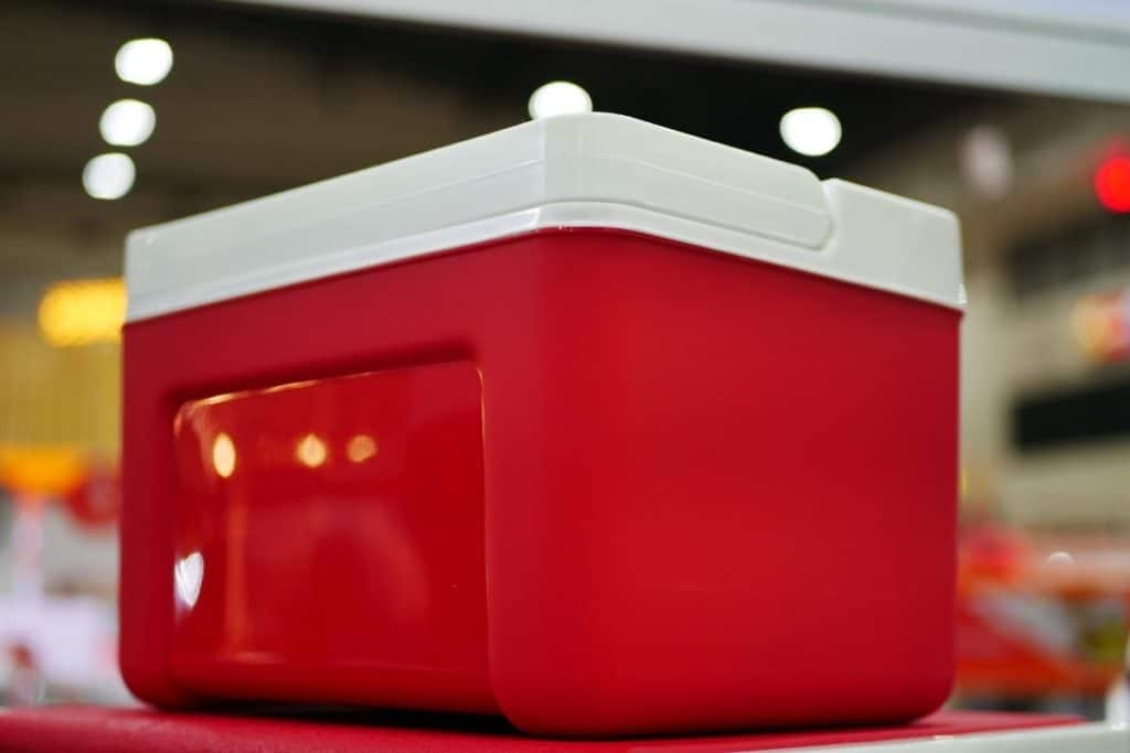 Squeaky Clean Red Cooler