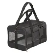 Frisco Premium Travel Dog & Cat Carrier Bag, Black