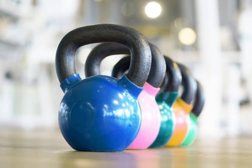 Lineup of the Best Kettlebells at the Gym