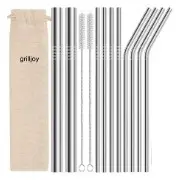 Grilljoy Stainless Steel Straws