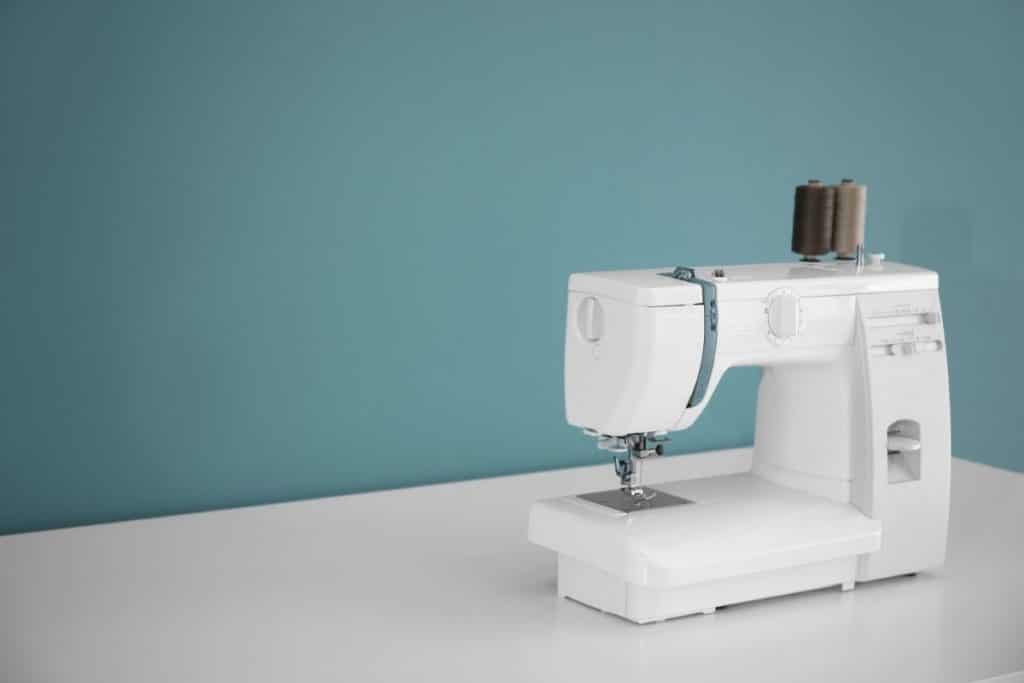 The Best Sewing Machine for Leather on a white table