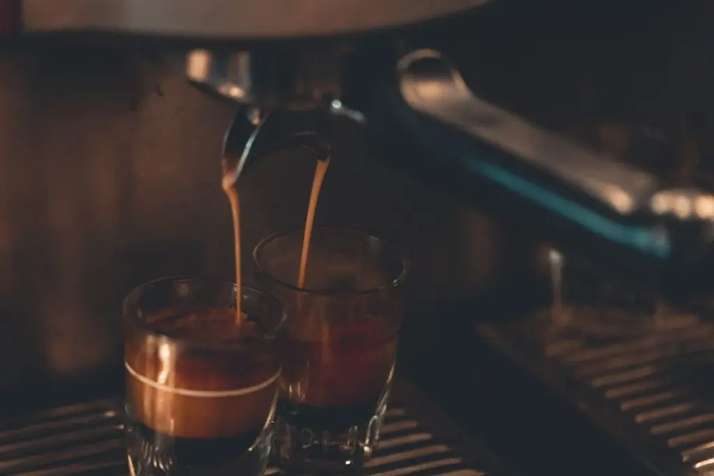 Brewing two cups with one of the Best Espresso Machines Under $200