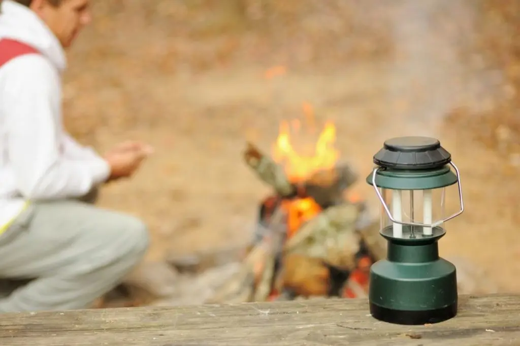 Charging one of the Best Solar Camping Lanterns