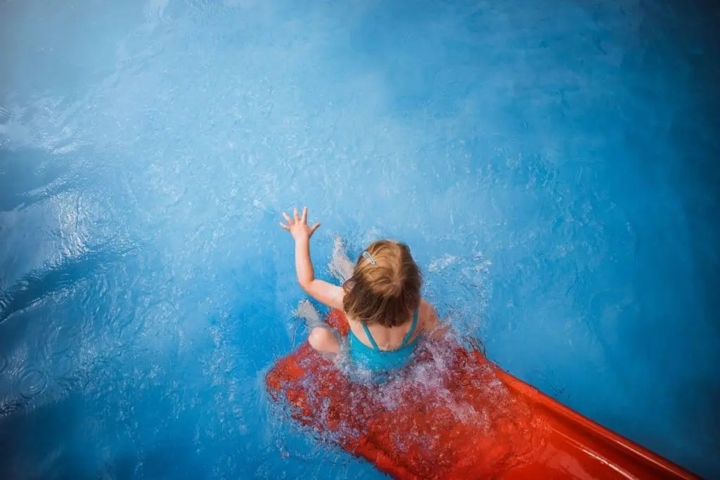 Child enjoying a Saltwater or Chlorine Pool