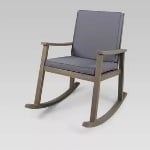 Candel Acacia Wood Patio Rocking Chair