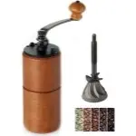 Fumao Wood Manual Coffee Grinder with Cast Iron Burr
