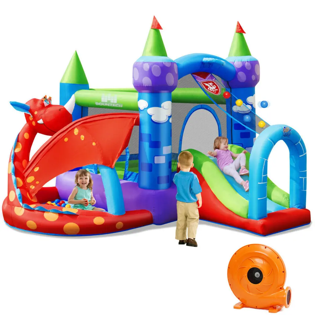 Gymax Kids Inflatable Dragon Bounce House
